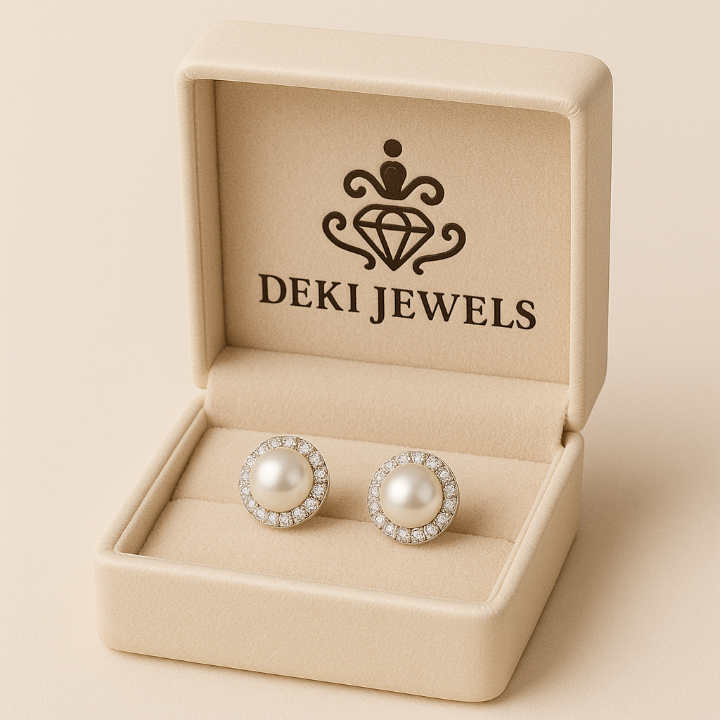 Deki Jewels Celeste Pearl Earrings